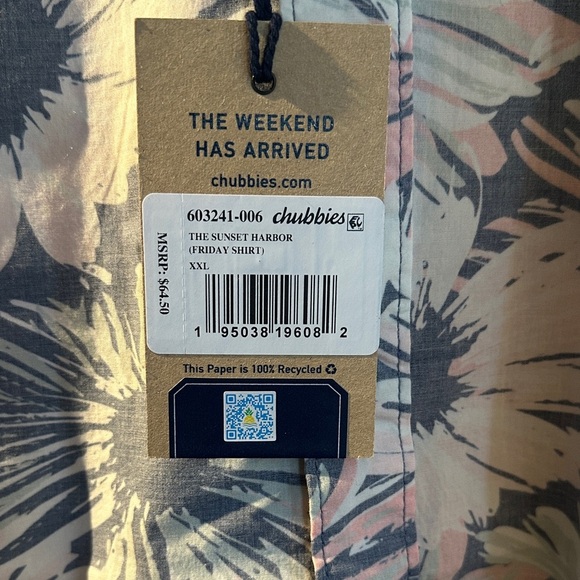 Chubbies Friday Shirt - The Sunset Harbor - Picture 4 of 6